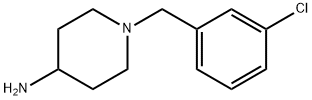 1-(3-chlorobenzyl)piperidin-4-amine 结构式