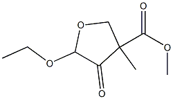 3-Furancarboxylicacid,5-ethoxytetrahydro-3-methyl-4-oxo-,methylester(9CI) 结构式