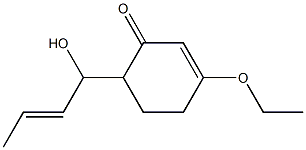 2-Cyclohexen-1-one,3-ethoxy-6-(1-hydroxy-2-butenyl)-(9CI) 结构式