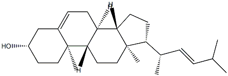 (22E,20S)-26,27-Bisnorergosta-5,22-dien-3β-ol 结构式