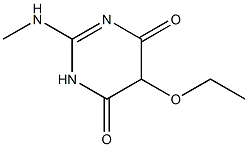 4,6(1H,5H)-Pyrimidinedione,5-ethoxy-2-(methylamino)-(9CI) 结构式