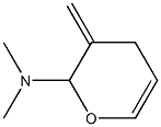 2H-Pyran-2-amine,3,4-dihydro-N,N-dimethyl-3-methylene-(9CI) 结构式