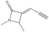 2-Azetidinone,1,4-dimethyl-3-(2-propynylidene)-(9CI) 结构式