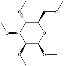 1-O,2-O,3-O,4-O,6-O-Pentamethyl-β-D-mannopyranose 结构式