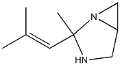 1,3-Diazabicyclo[3.1.0]hexane,2-methyl-2-(2-methyl-1-propenyl)-(9CI) 结构式