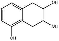 顺-5,6,7,8-四氢-6,7-二羟基-1-萘酚 结构式