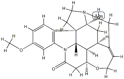 16-Hydroxy-3-methoxystrychnidin-10-one 结构式