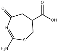 1,3-Thiazepine-6-carboxylicacid,2-amino-4,5,6,7-tetrahydro-4-oxo-(9CI) 结构式
