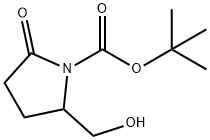 1-Boc-2-(hydroxymethyl)-5-oxopyrrolidine 结构式