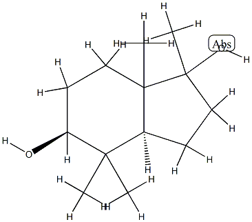 1H-Indene-1,5-diol, octahydro-1,4,4,7a-tetramethyl-, (3aR,5R)-rel- (9CI) 结构式