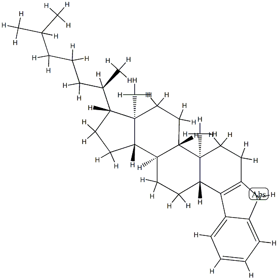 1'H-5α-Cholest-3-eno[3,4-b]indole 结构式