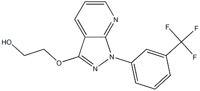 2-[[1-(α,α,α-Trifluoro-m-tolyl)-1H-pyrazolo[3,4-b]pyridin-3-yl]oxy]ethanol 结构式