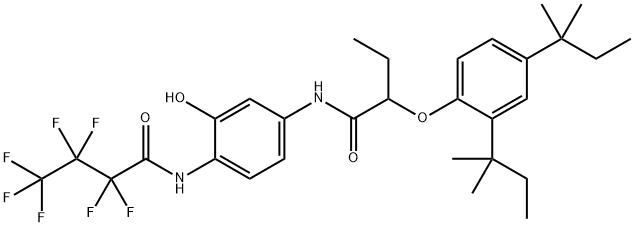 2-FLUOROBUTADIENE-5-(2-(2,4-DI-TERT-AMYLPHENOXY)BUTANAMIDE 结构式