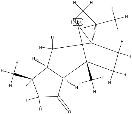 (1R)-1,3aβ,4,5,6,7,8,8aβ-Octahydro-1α,4-dimethyl-7-isopropyl-4α,7α-epoxyazulen-3(2H)-one 结构式