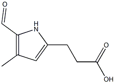 1H-Pyrrole-2-propanoicacid,5-formyl-4-methyl-(9CI) 结构式