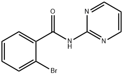 2-bromo-N-pyrimidin-2-ylbenzamide 结构式