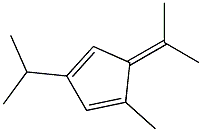 1,3-Cyclopentadiene,1-methyl-3-(1-methylethyl)-5-(1-methylethylidene)-(9CI) 结构式