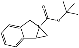 1,1a,6,6a-Tetrahydro-1,6-epiminocycloprop[a]indene-7-carboxylic acid tert-butyl ester 结构式