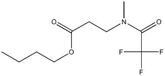 N-Methyl-N-(trifluoroacetyl)-β-alanine butyl ester 结构式