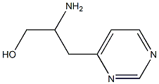 4-Pyrimidinepropanol,  -bta--amino- 结构式