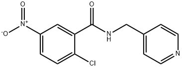 2-chloro-5-nitro-N-(pyridin-4-ylmethyl)benzamide 结构式