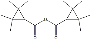 Bis(2,2,3,3-tetramethyl-1-cyclopropanecarboxylic)anhydride 结构式