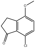7-氯-4-甲氧基-2,3-二氢-1H-茚满-1-酮 结构式