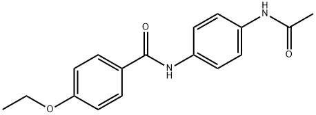 N-[4-(acetylamino)phenyl]-4-ethoxybenzamide 结构式