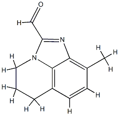 4H-Imidazo[4,5,1-ij]quinoline-2-carboxaldehyde,5,6-dihydro-9-methyl-(9CI) 结构式