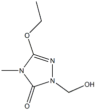 3H-1,2,4-Triazol-3-one,5-ethoxy-2,4-dihydro-2-(hydroxymethyl)-4-methyl-(9CI) 结构式