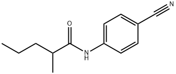 N-(4-cyanophenyl)-2-methylpentanamide 结构式