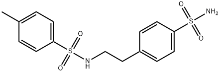 N-{2-[4-(aminosulfonyl)phenyl]ethyl}-4-methylbenzenesulfonamide 结构式