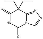 1,2,4-Triazolo[4,3-c]pyrimidine-5,7(6H,8H)-dione,8,8-diethyl-(9CI) 结构式