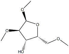 Methyl 2-O,5-O-dimethyl-α-D-xylofuranoside 结构式