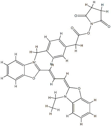 CyDye DIGE Fluor Cy 2 Cation 结构式