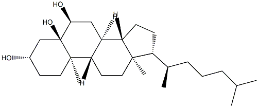 胆甾-3,5,6三醇 结构式