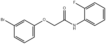 2-(3-bromophenoxy)-N-(2-fluorophenyl)acetamide 结构式