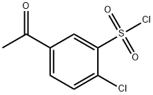 5-乙酰基-2-氯苯-1-磺酰氯化 结构式