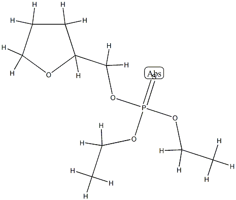 O,O-Diethyl O-(tetrahydrofuran-2-ylmethyl) =phosphorothioate 结构式
