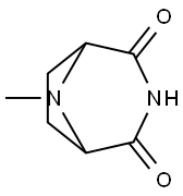 3,8-Diazabicyclo[3.2.1]octane-2,4-dione,8-methyl-(9CI) 结构式
