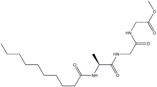 N-Decanoyl-L-Ala-Gly-Gly-OMe 结构式