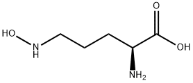 (2S)-2-氨基-5-(羟基氨基)戊酸 结构式