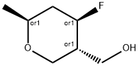 2H-Pyran-3-methanol,4-fluorotetrahydro-6-methyl-,(3R,4R,6S)-rel-(9CI) 结构式