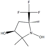 3-Pyrrolidinol, 1-hydroxy-2,2,5-trimethyl-5-(trifluoromethyl)-, (3R,5R)-rel- (9CI) 结构式