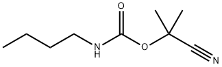Carbamic acid, butyl-, ester with 2-methyllactonitrile (7CI,8CI) 结构式