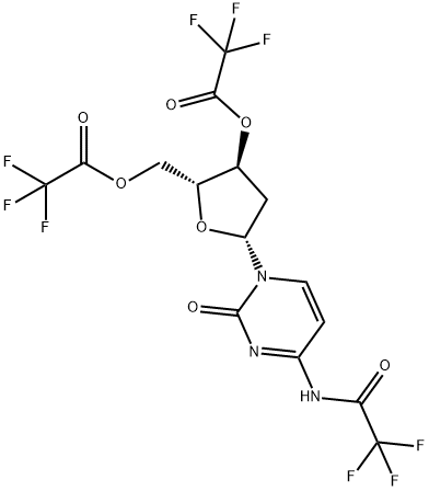 2'-Deoxy-N-(trifluoroacetyl)cytidine 3',5'-bis(trifluoroacetate) 结构式