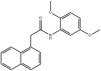 N-(2,5-dimethoxyphenyl)-2-(1-naphthyl)acetamide 结构式