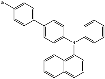 N-(4'-溴-4-联苯基)-N-苯基-1-萘胺 结构式