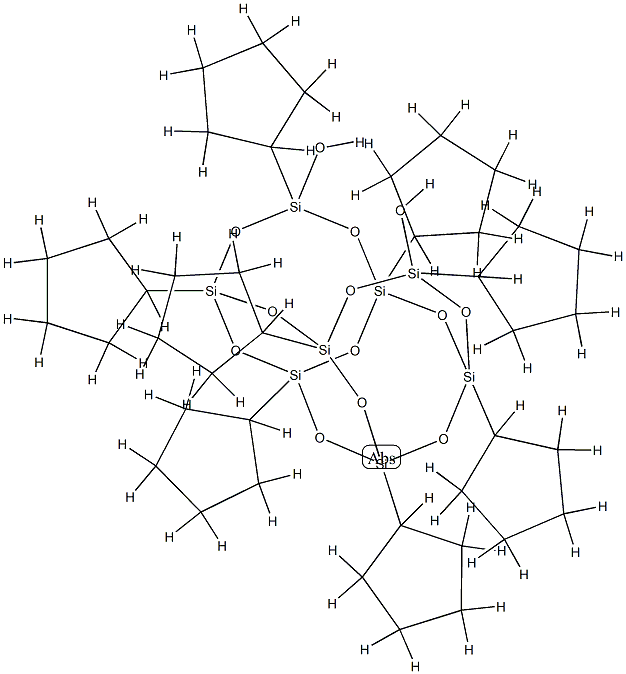 1,3,5,7,9,11-八环苯基四环[7.3.3.15,11]八硅氧烷-内-3,7-二醇 结构式