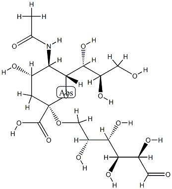 N-acetylneuraminyl-(2-6)-galactose 结构式